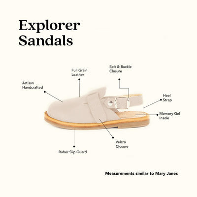 MK22991 - Explorer Bone [Children's Leather Sandals]
