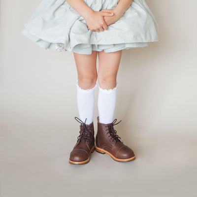 MK702 - Heirloom Classic Boots Café [Children Leather Boots]