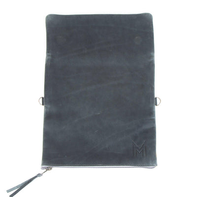 MM21228 - All Leather Envelope Wallet - Storm Blue