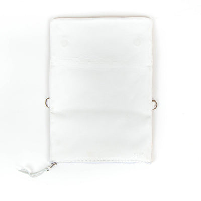 MM21231 - All Leather Envelope Wallet - White