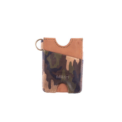 MM21408 - All Leather Card Wallet - Camo