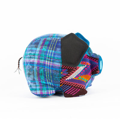 MM21460 - Patchwork OOAK Pig Decorative Pillow