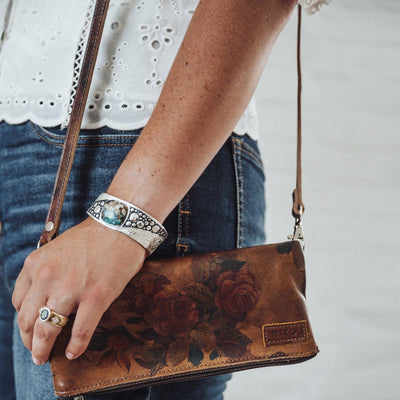 MM21475 - Custom Leather Crossbody Belt For Envelope Wallet [Women's Leather Belt]