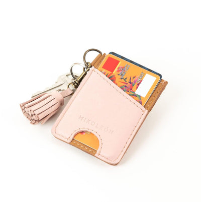 MM21530 - All Leather Card Wallet - Blush
