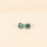 MMS5020 - Jade Square Earrings Apple Green