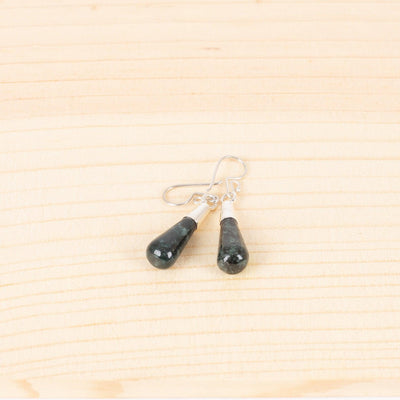 MMS5044 - Jade Teardrop Earrings Jaguar Green