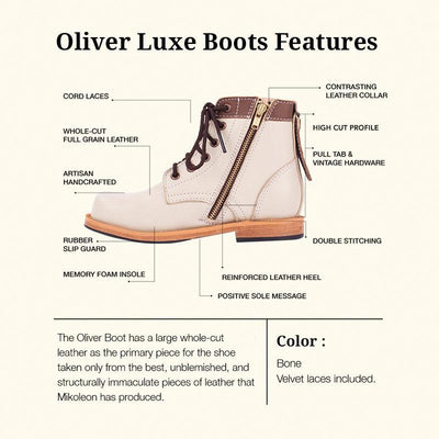 WMK22361 - Oliver Luxe Boots - Bone Beige