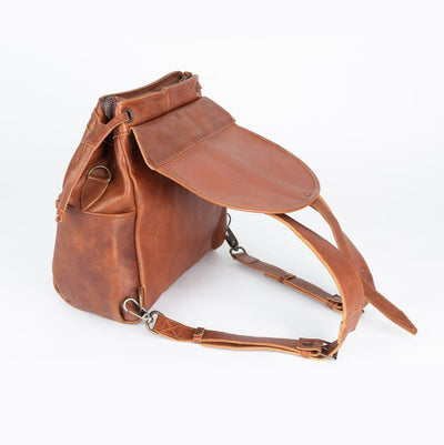 WMK22562-MD - Leather Custom Backpack - MEDIUM