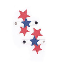WMK22850 - Leather Stars Boot Accessory White
